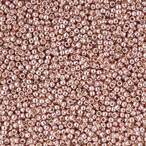 11/0 Toho Seed Beads - 10g Bag - PermaFinish - Galvanized Sweet Blush