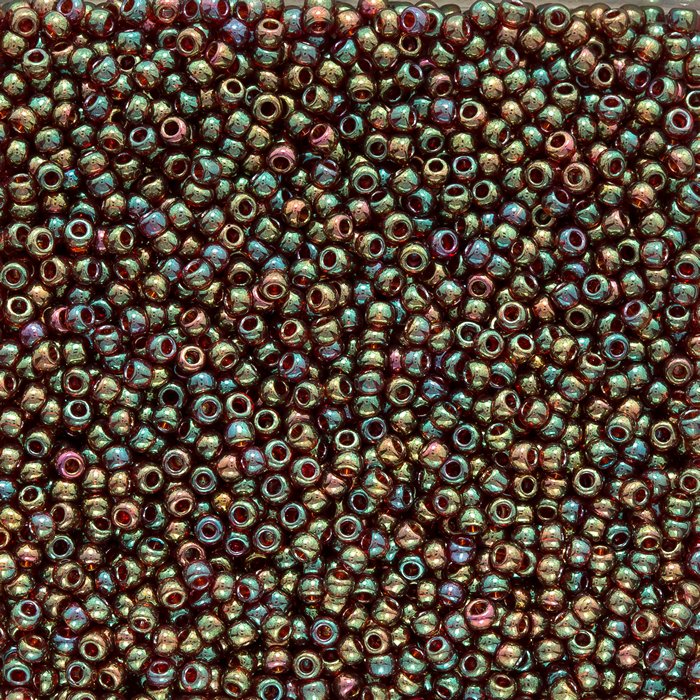 11/0 Toho Seed Beads - 10g Bag - Gold Lustered Rust