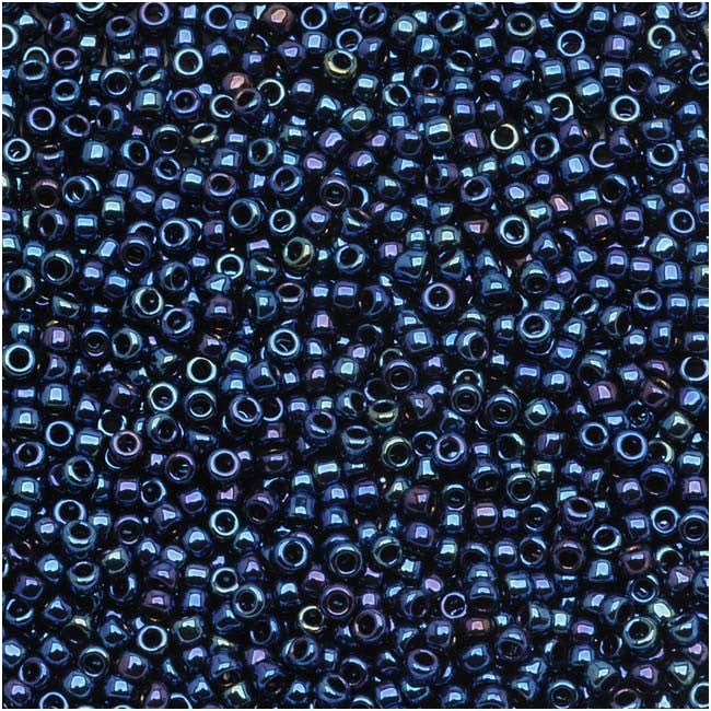 15/0 Toho Seed Beads - 5g Bag β Metallic Cosmos