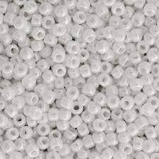 11/0 Toho Seed Beads - 10g Bag – Opaque Lustered White