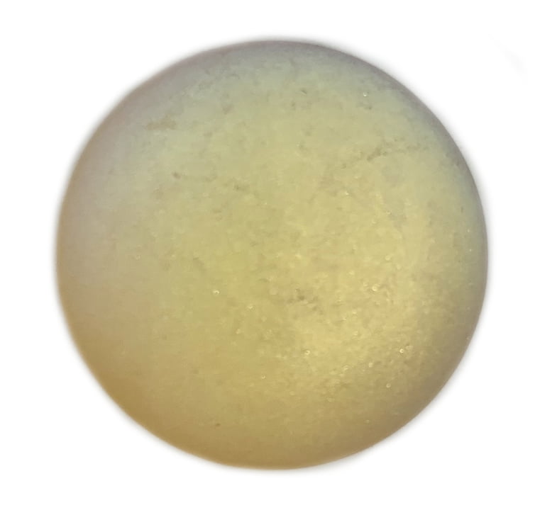 Czech Glass Cabochon 25mm β Topaz Matte AB