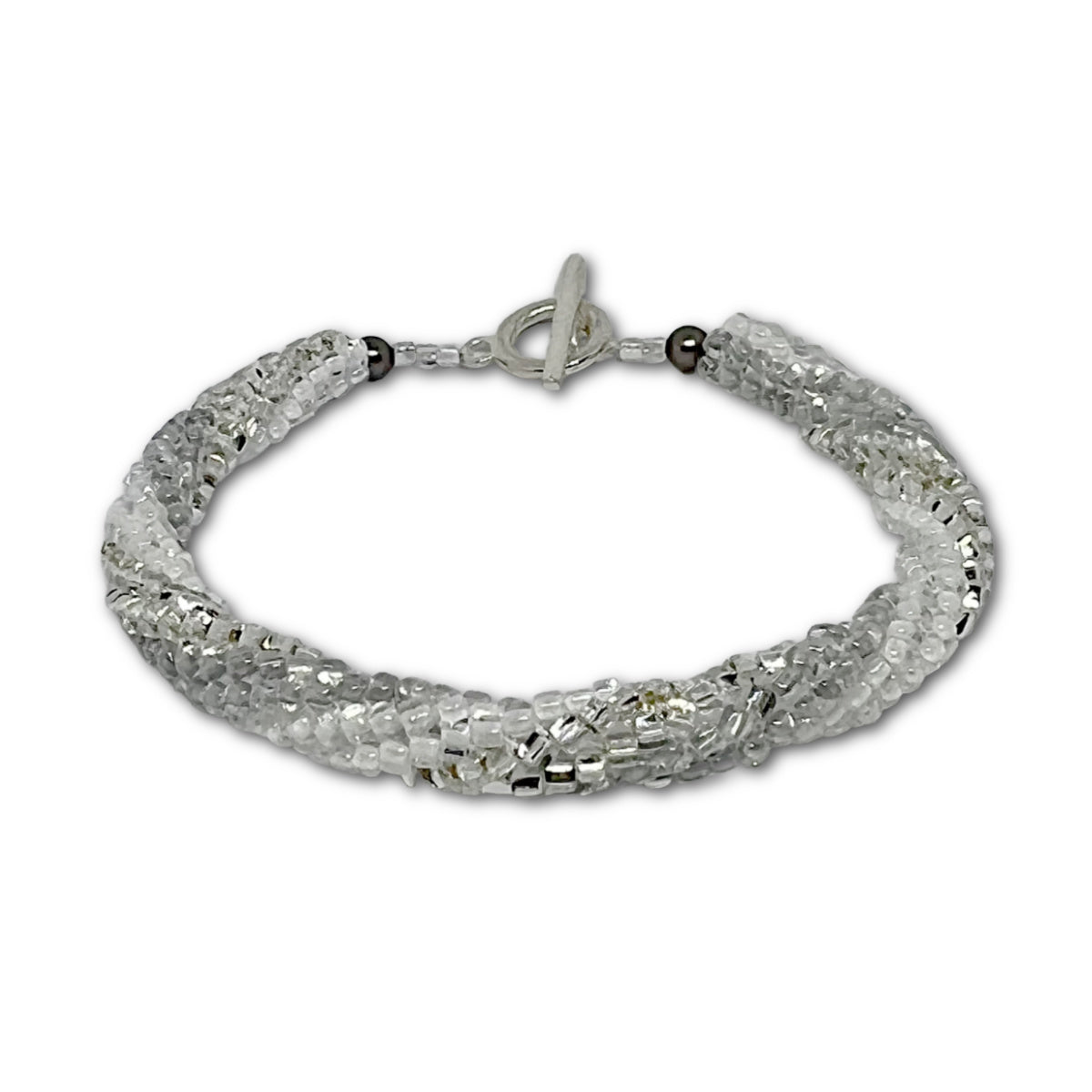 Tubular Herringbone Bracelet Kit – Beginners – Silver Mist