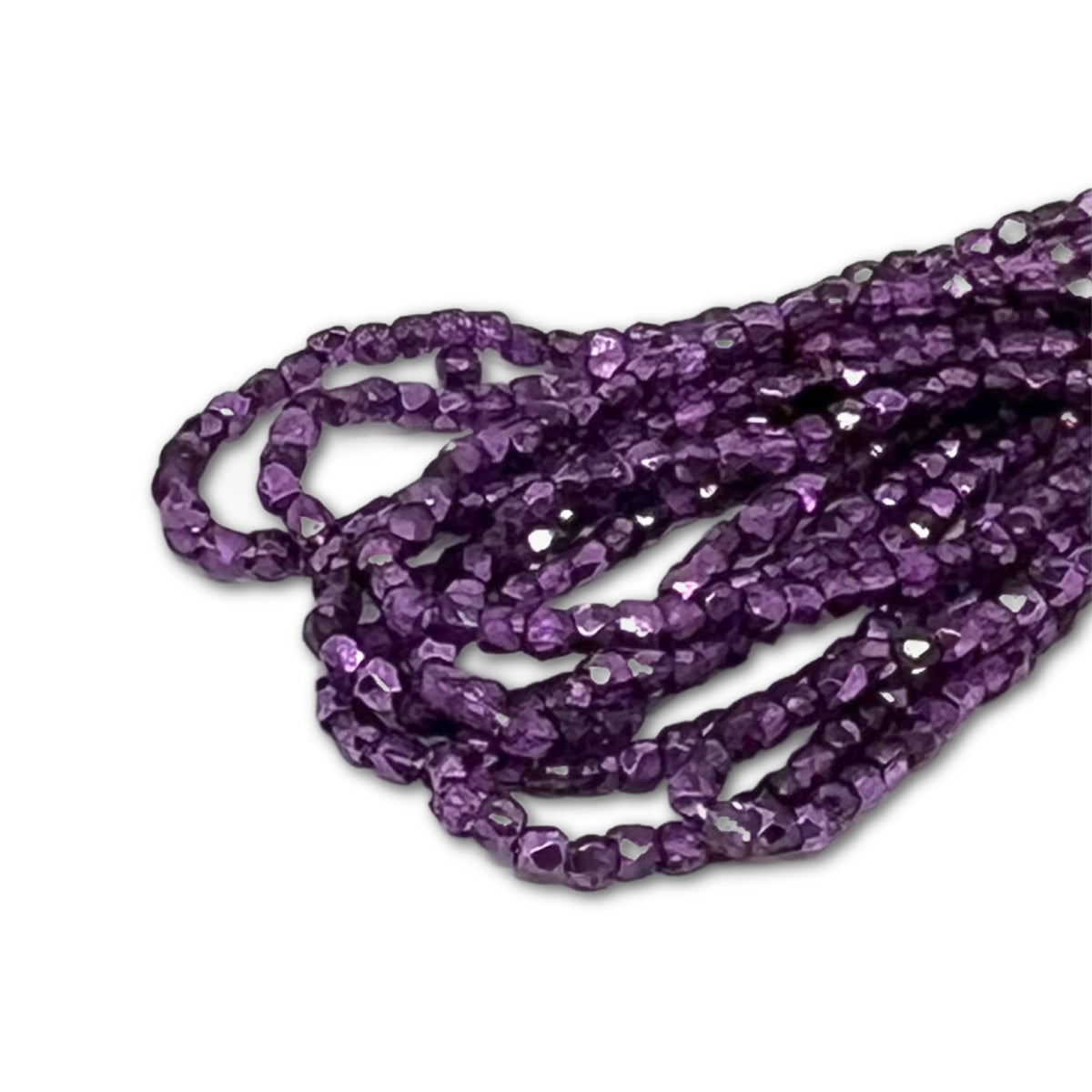 2mm True2 Firepolish Beads - Strand of Approx 150 - Violet Metallic Ice