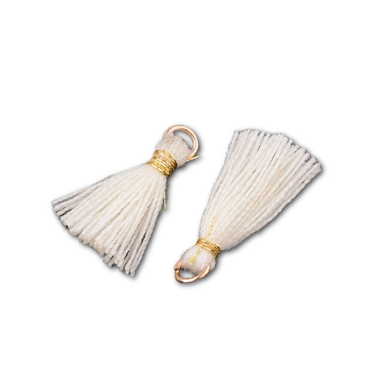 Mini Tassel 1.4cm - Creamy White - Pack of 10