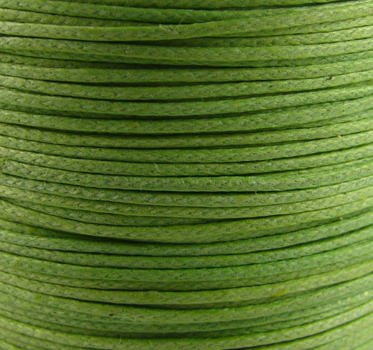 0.6mm Waxed Cotton Cord – Fern – Per Meter