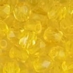 6mm Czech Fire Polish – 00030/01181 – Solgel Daffodil x 100