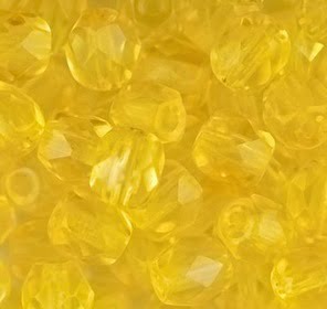 3mm Czech Fire Polish – 00030/01181 – Solgel Daffodil x 100