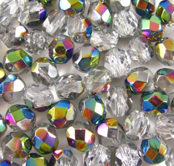 3mm Czech Fire Polish – 00030/28101 – Vitrail x 100
