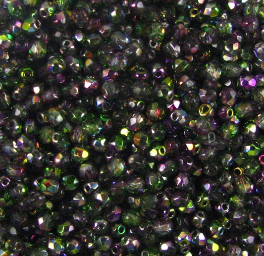 3mm Czech Fire Polish – 00030/95000 – Crystal Magic Orchid x 100