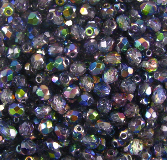 6mm Czech Fire-Polish – 00030/95100 – Crystal Magic Blue x 50