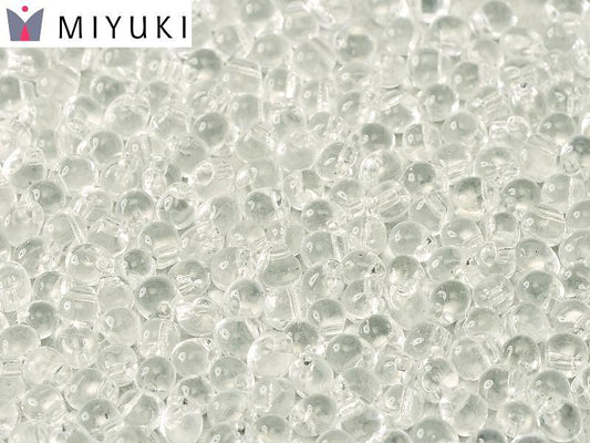 Miyuki Drops 3.4mm - 10g Bag - Transparent Crystal