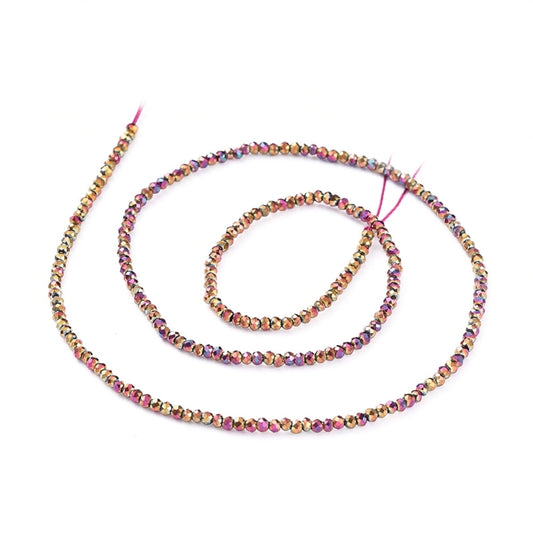 Etoile Micro Crystal Rondelles 2×1.5mm – Strand of approx 200 – Full Marea