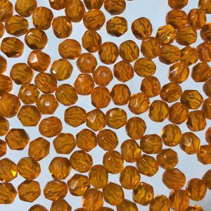 6mm Czech Fire Polish – 10060 – Topaz x 100