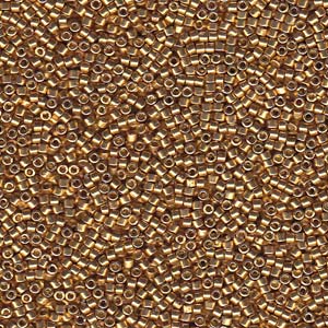 11/0 – Miyuki Delica - 5g Bag – Duracoat Galvanised Gold – DB1832