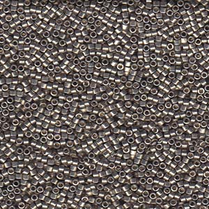 11/0 – Miyuki Delica - 5g Bag – Duracoat Galvanised Lt Smoky Pewter – DB1851