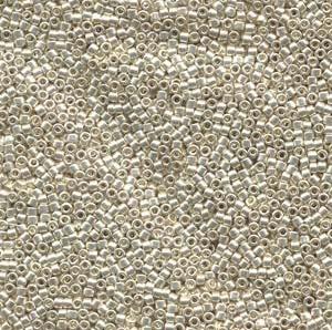 11/0 – Miyuki Delica - 5g Bag – Duracoat Galvanised Silver – DB1831