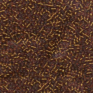 11/0 – Miyuki Delica - 5g Bag – Silver Lined Amber – DB144