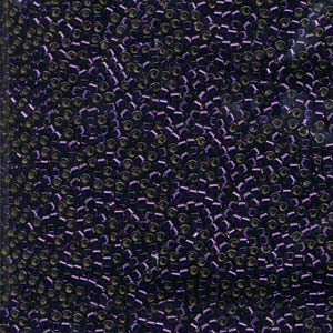 11/0 – Miyuki Delica - 5g Bag – Silver Lined Dk Purple – DB609