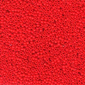 11/0 Miyuki Seed Beads - 25g Bag – Opaque Red - Colour 407