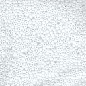 11/0 Miyuki Seed Beads - 25g Bag – Opaque White – Colour 402
