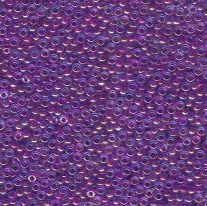 11/0 Miyuki Seed Beads- 25g Bag – Purple Lined Aqua - Colour 352