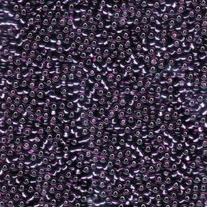 11/0 Miyuki Seed Beads - 25g Bag – Silver Lined Dk Amethyst – Colour 13