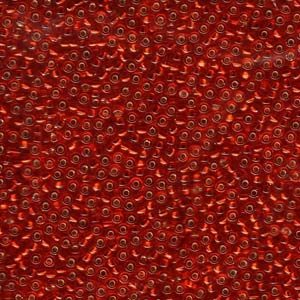 11/0 Miyuki Seed Beads 25g Bag – Silver Lined Ruby - Colour 11
