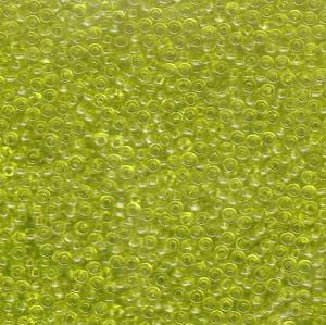 11/0 Miyuki Seed Beads - 25g Bag – Transparent Chartreuse - Colour 143