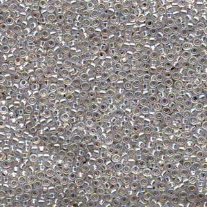 11/0 Miyuki Seed Beads 25g Bag – Silver Lined Crystal AB - Colour 1001