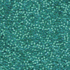 11/0 Miyuki Seed Beads - 25g Bag – Semi Matte Seafoam Lined Aqua - Colour 1927