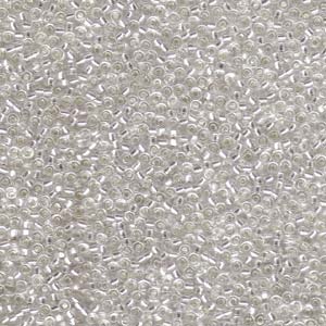 250g Wholesale Pack – 11/0 Miyuki Seed Beads – Silver Lined Crystal - Colour 1