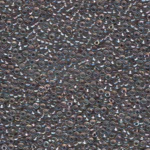 11/0 Miyuki Seed Beads 24 gram tube – Taupe Lined Crystal AB - Colour 2195