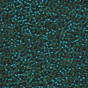 11/0 Miyuki Seed Beads - 25g Bag – Silver Lined Teal - Colour 2425