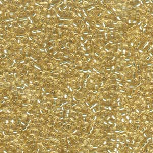 11/0 Miyuki Seed Beads - 25g Bag – Silver Lined Pale Gold - Colour 2