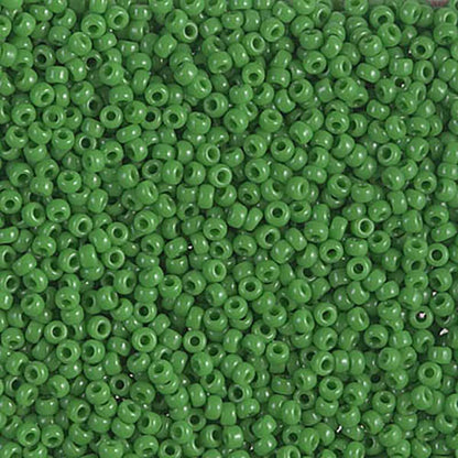 11/0 Miyuki Seed Beads - 25g Bag – Opaque Jade Green - Colour 411