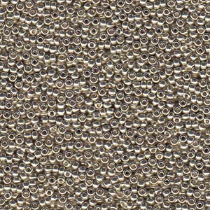 250g Wholesale Pack - 11/0 Miyuki Seed Beads – Duracoat Galvanised Silver – Colour 4201