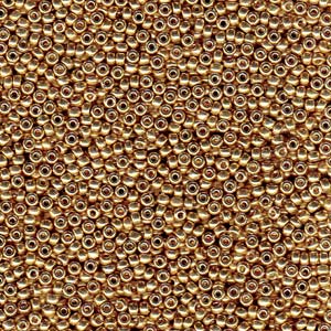 100g Wholesale Pack – 11/0 Miyuki Seed Beads – Galvanised Champagne (4204)