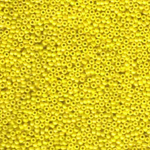 250g Wholesale Bag - 11/0 Miyuki Seed Beads – Opaque Yellow Luster - Colour 422