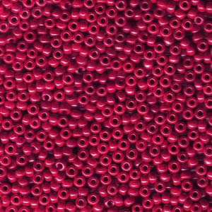 11/0 Miyuki Seed Beads - 25g bag – Opaque Red Lustre - Colour 426