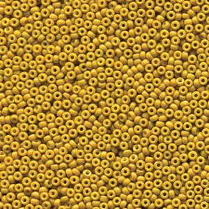 15/0 Miyuki Seed Beads - 5g Bag – Duracoat Opaque Dyed Light Olive - Colour 4456
