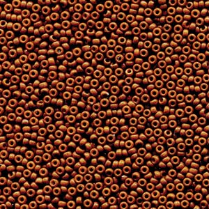 15/0 Miyuki Seed Beads - 5g Bag – Duracoat Opaque Dyed Brown – Colour 4459