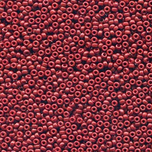 15/0 Miyuki Seed Beads - 5g Bag - Duracoat Opaque Dyed Brick - Colour 4470