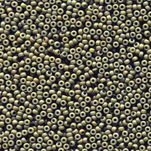 15/0 Miyuki Seed Beads - 5g Bag - Duracoat Dyed Opaque Forest - Colour 4474