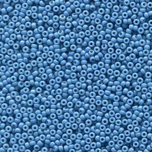 11/0 Miyuki Seed Beads 23 gram tube – Duracoat Opaque Dyed Dark Blue – Colour 4485