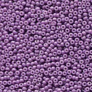 15/0 Miyuki Seed Beads - 5g Bag – Duracoat Dyed Dark Purple - Colour 4490