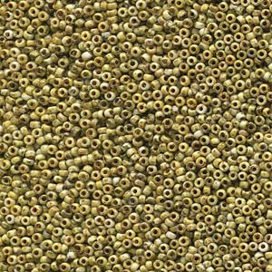 11/0 Miyuki Seed Beads - 25g Bag – Picasso Canary Yellow Matte - Colour 4512