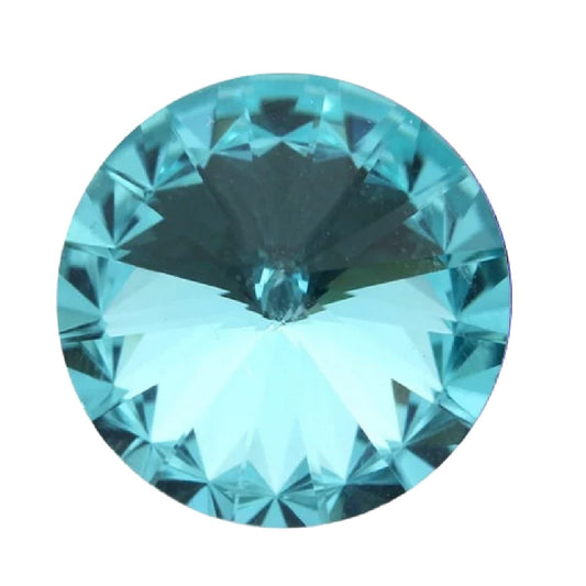 Aurora Rivoli 12mm Chaton - Aquamarine