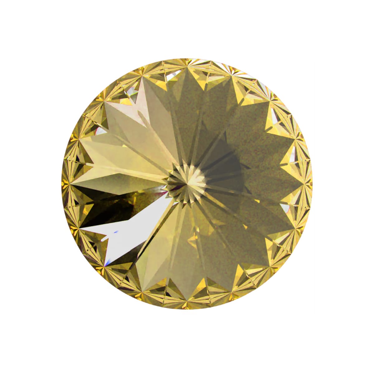 Aurora Rivoli 12mm - Light Topaz