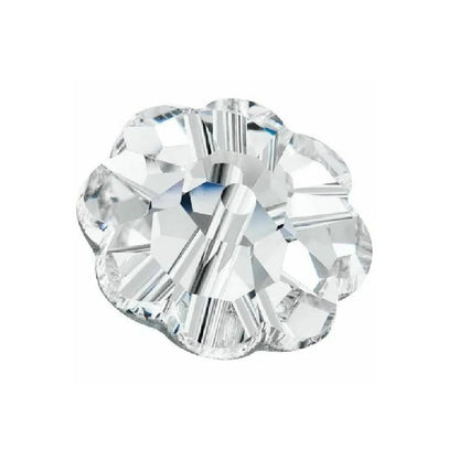 12mm Preciosa Flower Spacer – Crystal AB (Foiled)