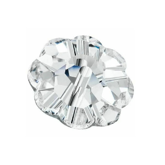12mm Preciosa Flower Spacer – Crystal AB (Foiled)